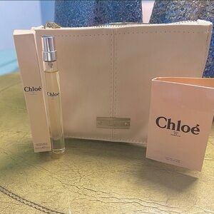 Chloe Eau De Parfume with Chloe Limited edition makeup bag & sample